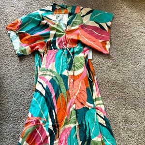New Palms Away Colorful Dress (Botique)